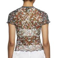 Nike Mesh AOP Women’s Green T-shirt with Floral Print Photo of the Espace des Marques %store% store - view of %key%