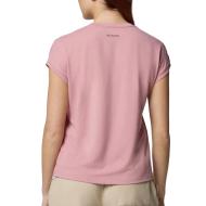 Camiseta rosa de mujer Columbia Boundless Trek ver 2
