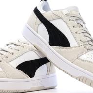 Baskets Blanches/Noires/Beige Mixte Puma Caven 2.0 vue 7