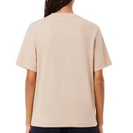 Beiges Damen-T-Shirt von Lacoste TF7215 Ansicht 2