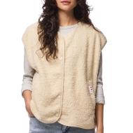 Chaleco sin mangas beige para mujer de Pieces Katty