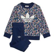 Chándal Adidas Crew Floral azul marino, Niña barato