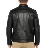 Schwarze Lederjacke Mann Schott Memphis Ansicht 2