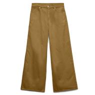 Camel-farbene Samthose für Damen von Vero Moda, Modell „Karol“