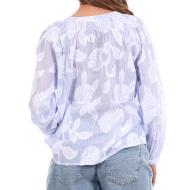 Blusa azul y blanca para mujer Goa Iko ver 2
