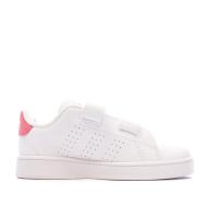 Baskets Blanc/Rose Bébé/Fille Adidas Advantage Cf vue 2