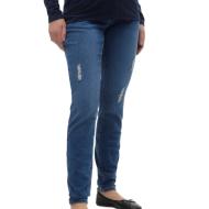 Jeans Blau Frau Vero Moda Maternity Bumpband günstig