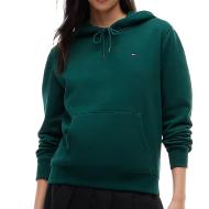 Sweat à Capuche Vert Foncé Femme Tommy Hilfiger Flag1