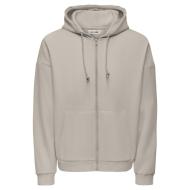 Sudadera con cremallera Only &amp; Sons Chase Beige, Hombre