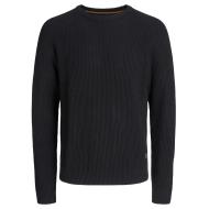 Schwarzer Herren-Strickpullover von Jack & Jones Pannel