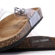Sandalen Transparent/Schwarz Frau Chattawak Summer Ansicht 7