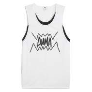 Camiseta de tirantes Puma Basketball Blanco/Negro Jaws Core, Hombre