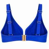 Top de bañador azul eléctrico para mujer Grain de Sable Louisa ver 2