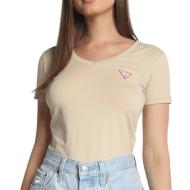 Women's Guess Mini Triangle Beige T-Shirt