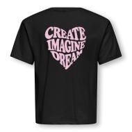 Black Girls’ T-shirt – ONLY Sille Amor Life Photo of the Espace des Marques %store% store - view of %key%