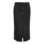 Jupe en Jean Noir Femme Noisy May Kath Slit Midi pas cher