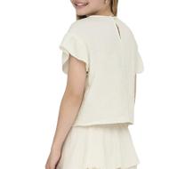 White Girl's T-Shirt Kids ONLY Kogthyra Photo of the Espace des Marques %store% store - view of %key%