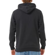 Sudadera con capucha negra para hombre Rip Curl Down Line ver 2