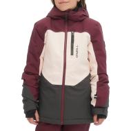 Veste de ski junior Bordeaux/Rose/Gris Fille O'Neill Carbonite