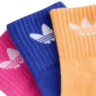 X3 Pairs of Yellow/Pink/Blue Adidas Kids Ankle Socks Photo of the Espace des Marques %store% store - view of %key%