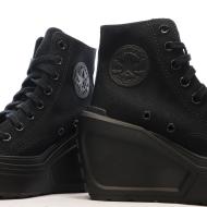 Converse Chuck 70 De Luxe Cuña Zapatillas Mujer Negras ver 7