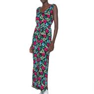 Langes Kleid Schwarz/Pink Frau Vero Moda 10286770