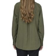 Chemise Kaki Femme JDY Linen vue 3