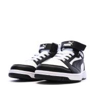 Zapatillas blancas/negras para niño Puma Rebound ver 6