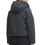 Abrigo negro de mujer Converse Synthetic Puffer ver 2