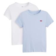 Lot de 2 T-shirts Blanc/Bleu Femme Levi's 2pack Essential