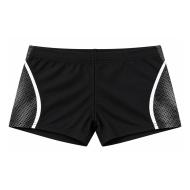 Boxer de bain Noir/Gris Homme Lagon Bleu Lucas pas cher