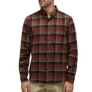 Kariertes Hemd Bordeaux/Grün Herren Timberland Solucell Buffalo günstig