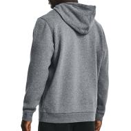 Sudadera con capucha gris para hombre Under Armour Essential Fleece Hoodie ver 2