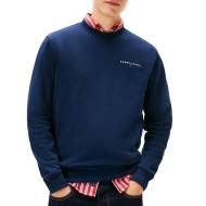 Sweat Marine Foncé Homme Tommy Hilfiger Linear Crew