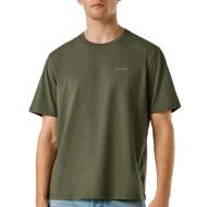 Men’s Khaki T-Shirt by Pepe Jeans – Contrast Connor