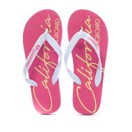 Neonrosa Damen-Flip-Flops „Longboard Lilas“ Ansicht 3