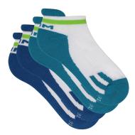 x2 Pares de Calcetines de Niño Blanco/Azul Dim D0B47 barato