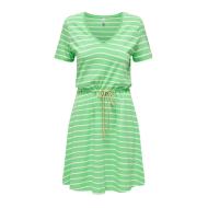 Grün gestreiftes Kleid für Frauen ONLY 15320317