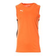 Men's Basketball Tank Orange Puma Basketball Game Jers