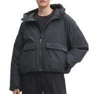 Abrigo negro de mujer Converse Synthetic Puffer