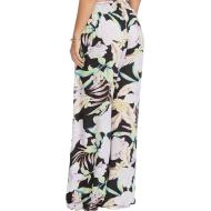 Schwarze Hose mit Blumenmuster Frau Billabong Split Spirit Ansicht 2