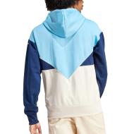 Adidas Poly Herren Kapuzensweatshirt Blau/Beige Ansicht 2