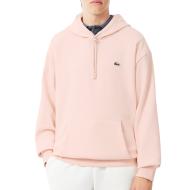 Sweat à Capuche Rose Pâle Homme Lacoste pas cher
