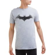 Graues Herren-T-Shirt mit DC Comics Bat-Logo