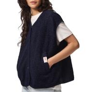 Chaleco sin mangas azul marino para mujer de Pieces Katty
