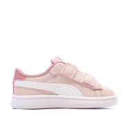 Puma Smash 3.0 Badges – Rosa Sneaker für Mädchen Ansicht 2