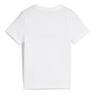 Weiß/Schwarzes Puma-T-Shirt für Jungen, Ess No. 1 Logo Ansicht 2