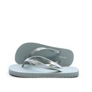 Tongs Bleu Femme Calvin Klein Jeans Flip Flop Tpu Metall