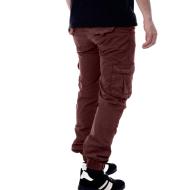 Paname Brothers Carlos Pantalones Cargo Burdeos Hombre ver 2