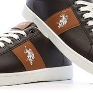 Baskets Marrons/Camel Homme US Polo ASSN vue 7